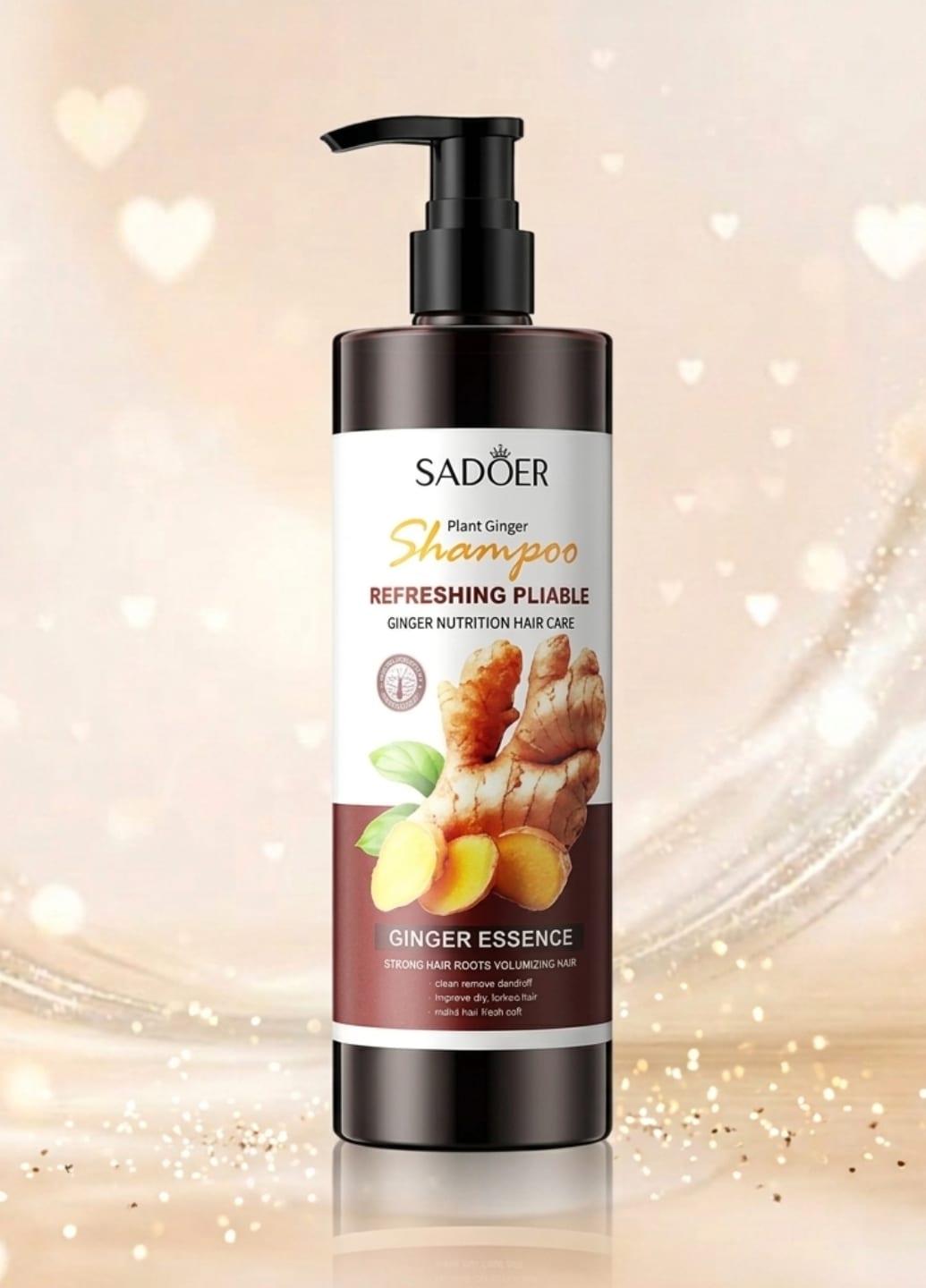 Шампунь для зміцнення волосся з імбиром Refreshing Pliable Ginger Essence Shampoo