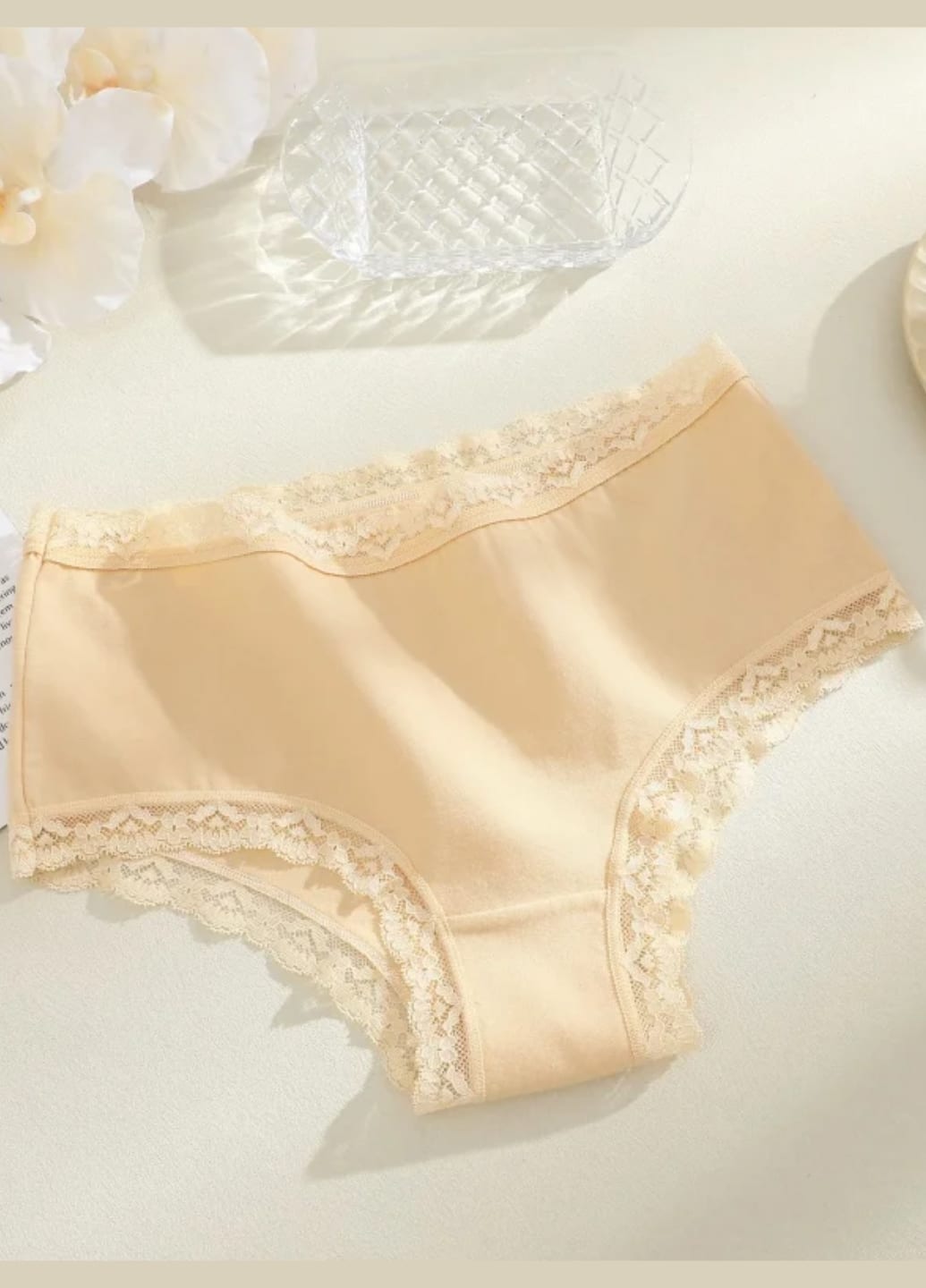 Жіночі бавовняні трусики сліпи з мереживом Comfort Inspiration