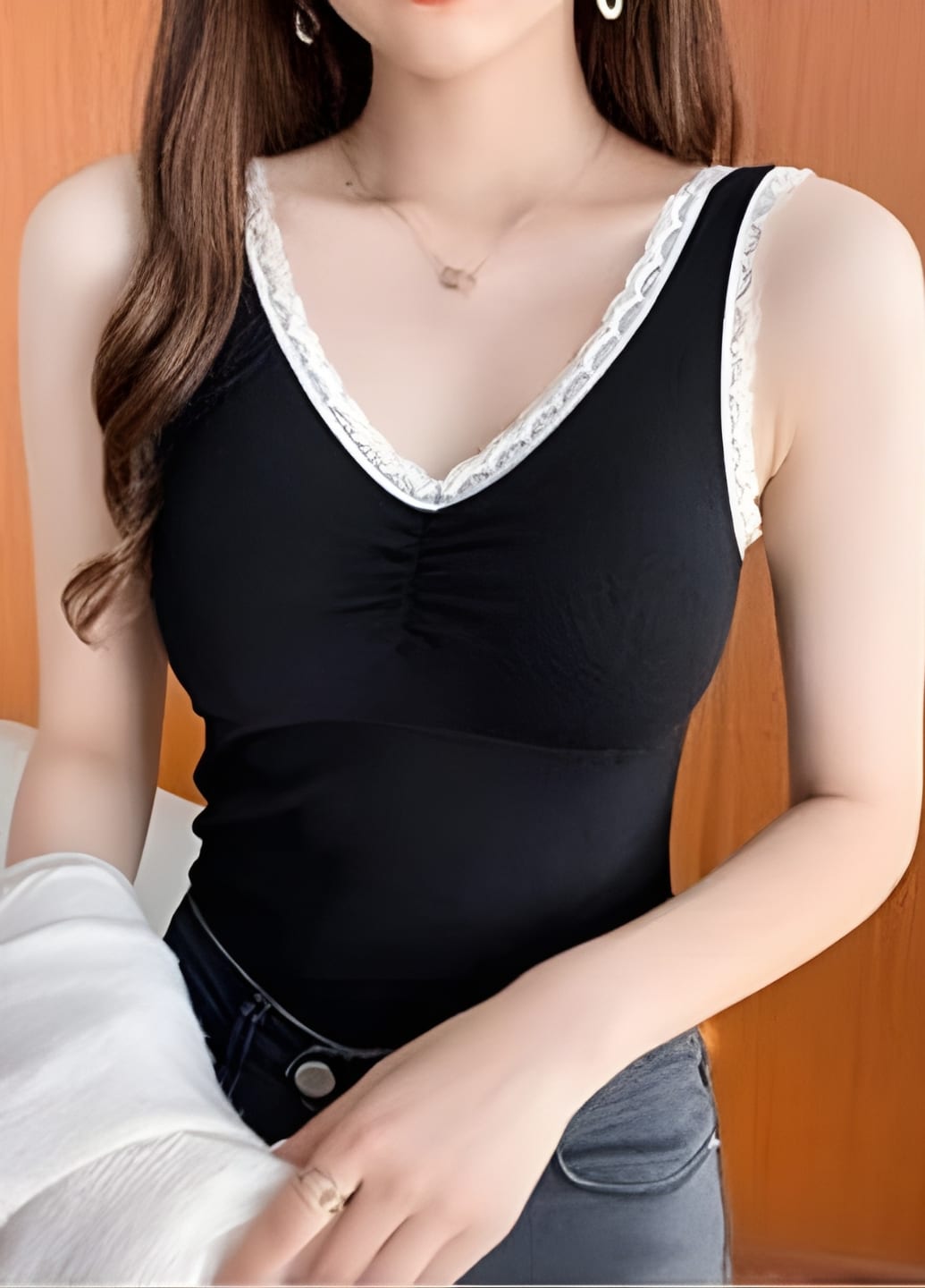 Жіноча утеплена флісова майка топ з вкладишами Warm Comfort