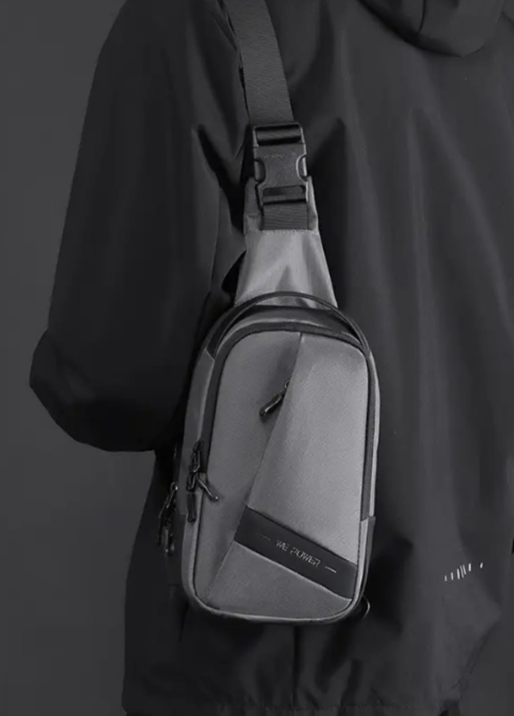 Універсальна чоловіча багатофункціональна сумка Gray City Compact