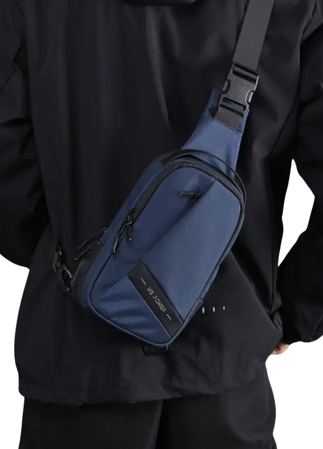 Універсальна чоловіча багатофункціональна сумка Navy Blue City Compact