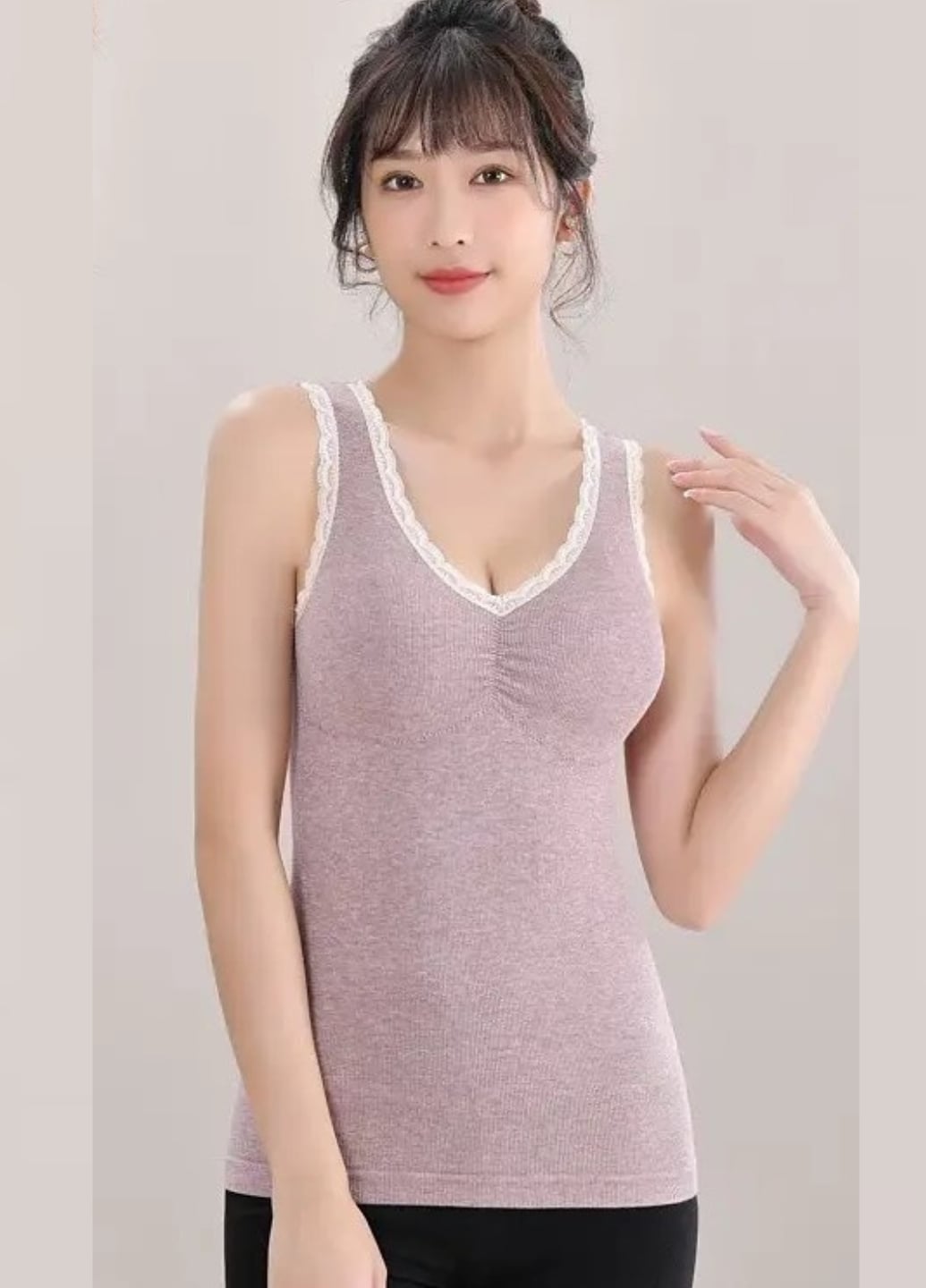 Жіноча утеплена флісова майка топ з вкладишами Warm Comfort