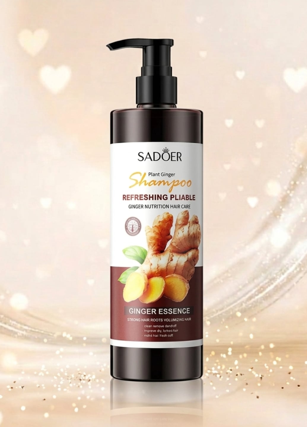 Шампунь для зміцнення волосся з імбиром Refreshing Pliable Ginger Essence Shampoo