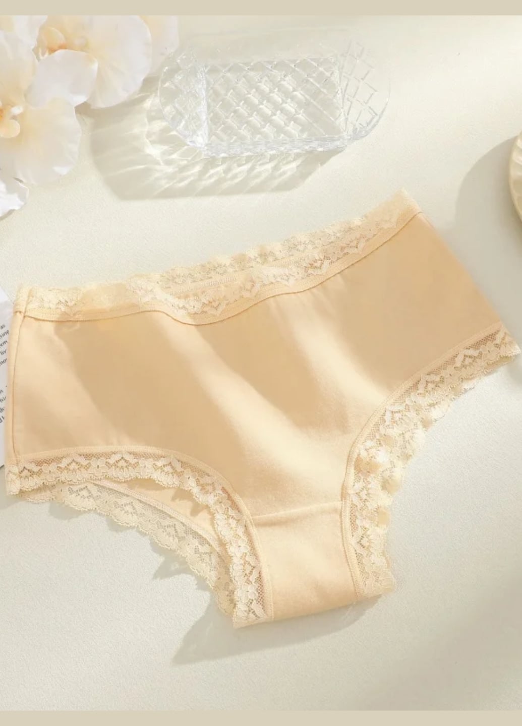 Жіночі бавовняні трусики сліпи з мереживом Comfort Inspiration