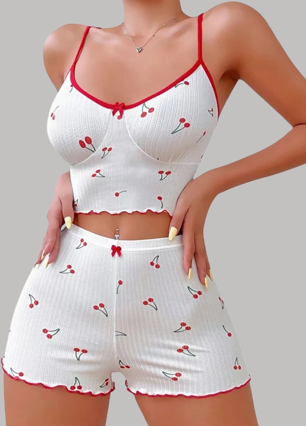 Жіноча піжама з майки-топу та шортиків Perfect Cherry