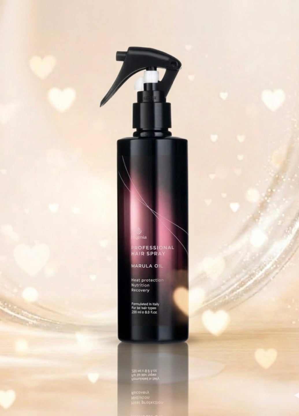 Термозахисний спрей для волосся з олією марули Marula Oil Hair Spray BG403 №003