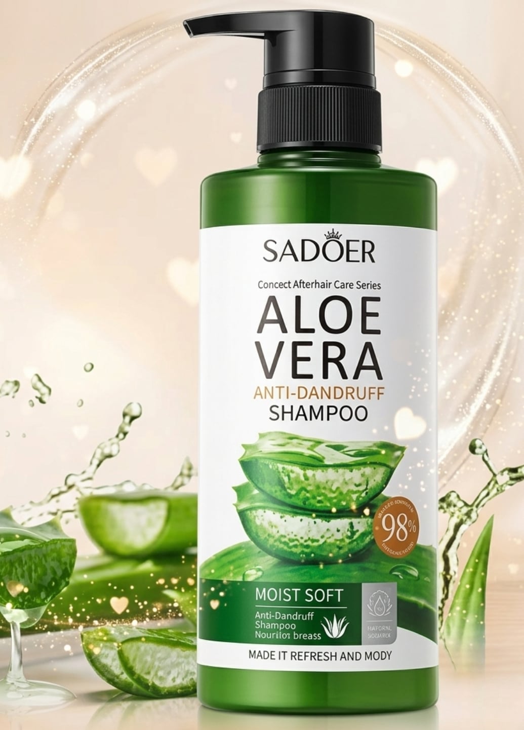 Шампунь для волосся проти лупи з алое вера Aloe Vera Anti-Dandruff Repair Shampoo