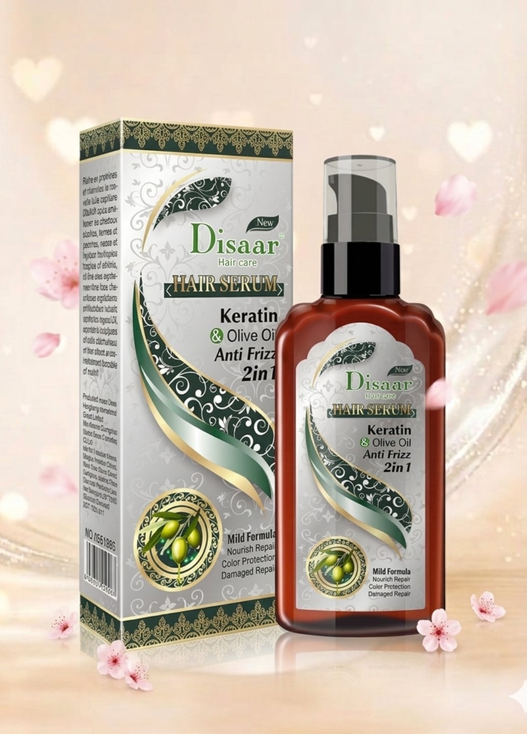 Сироватка для волосся з кератином і оливковою олією DISAAR Keratin Ad Olive Oil